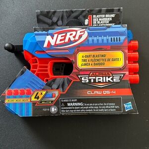 Nerf Alpha Strike Claw QS-4 Blaster - Red and Blue